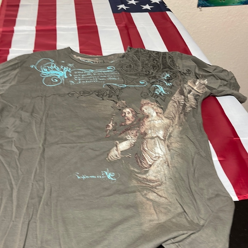 Monarchy mens xl unique Khaki green with graphics